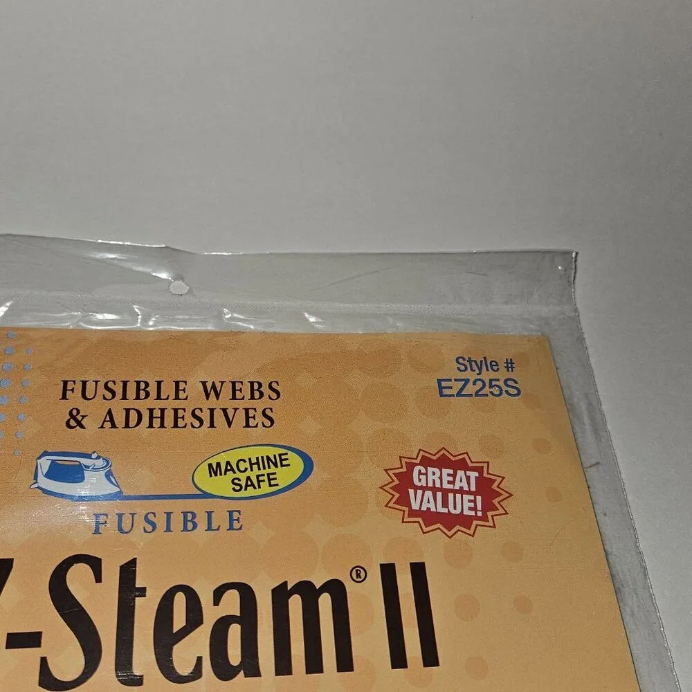 Pellon Fusible Webs Adhesives EZ-Steam EZ5S EZ25S Mixed Lot (2 sealed 1 partial)